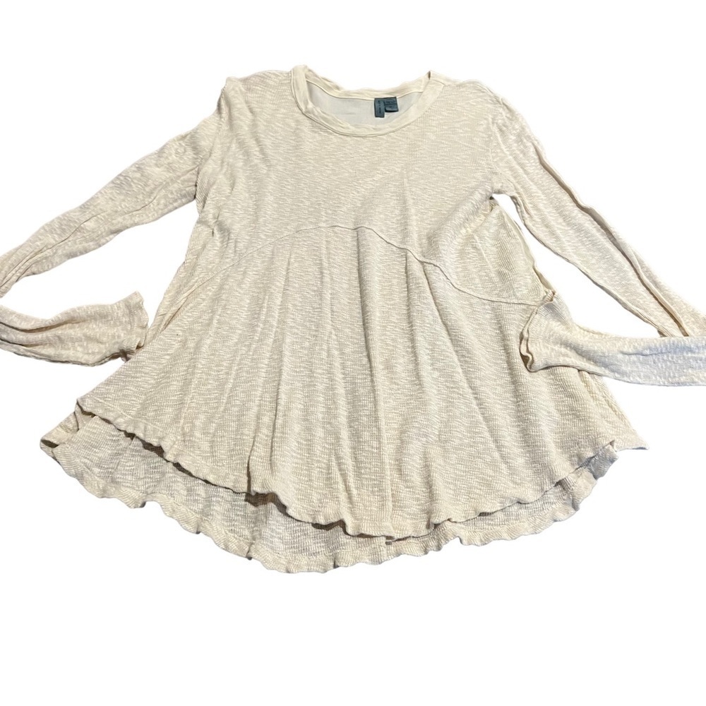 Left of Center Women’s Long Sleeve Scoop Neck Swing Top Anthropologie Small